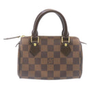 LOUIS VUITTON Damier Ebene Mini Speedy Hand Bag M41534 LV Auth 25202SM-14
