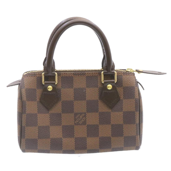 LOUIS VUITTON Damier Ebene Mini Speedy Hand Bag M41534 LV Auth 25202SM
