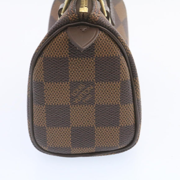LOUIS VUITTON Damier Ebene Mini Speedy Hand Bag M41534 LV Auth 25202SM