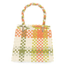 Salvatore Ferragamo INTRECCIATO Gancini Hand Bag Multicolor Auth 25306V-2