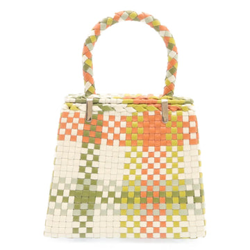 Salvatore Ferragamo INTRECCIATO Gancini Hand Bag Multicolor Auth 25306V - 0