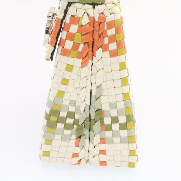 Salvatore Ferragamo INTRECCIATO Gancini Hand Bag Multicolor Auth 25306V