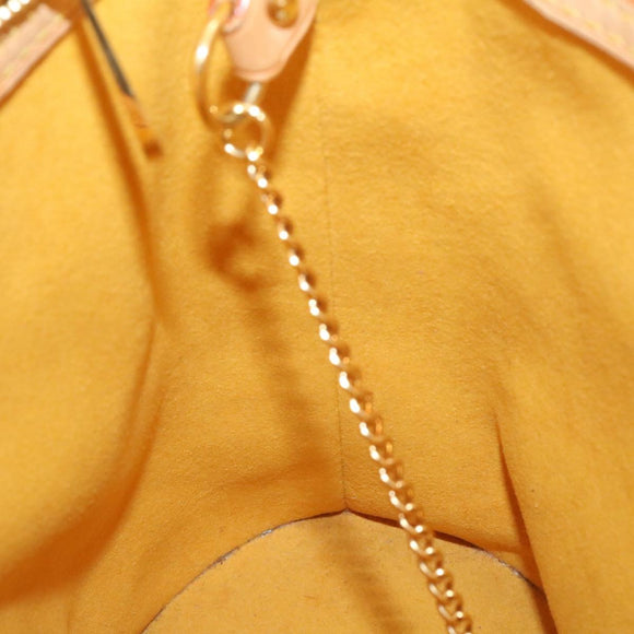 LOUIS VUITTON Monogram Multicolor Bucket Frange ToteBag Black M40110 Auth 25649S