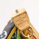 LOUIS VUITTON Monogram Multicolor Bucket Frange ToteBag Black M40110 Auth 25649S-37