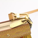 LOUIS VUITTON Monogram Multicolor Bucket Frange ToteBag Black M40110 Auth 25649S-38