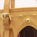 LOUIS VUITTON Monogram Multicolor Bucket Frange ToteBag Black M40110 Auth 25649S-3