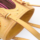 LOUIS VUITTON Monogram Multicolor Bucket Frange ToteBag Black M40110 Auth 25649S-7