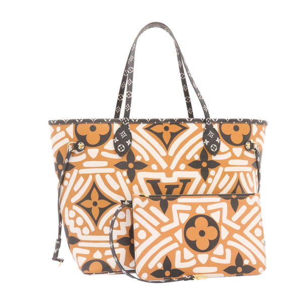 LOUIS VUITTON Monogram Giant Neverfull MM Tote Bag Caramel M56584 LV Auth 25725S