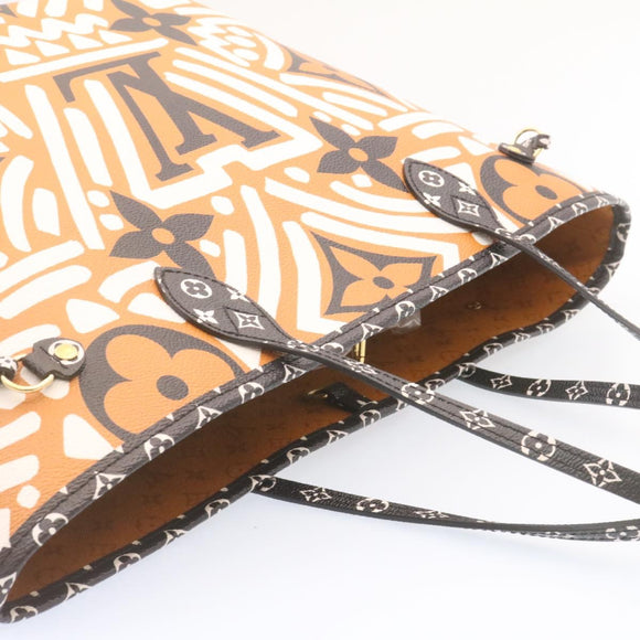 LOUIS VUITTON Monogram Giant Neverfull MM Tote Bag Caramel M56584 LV Auth 25725S