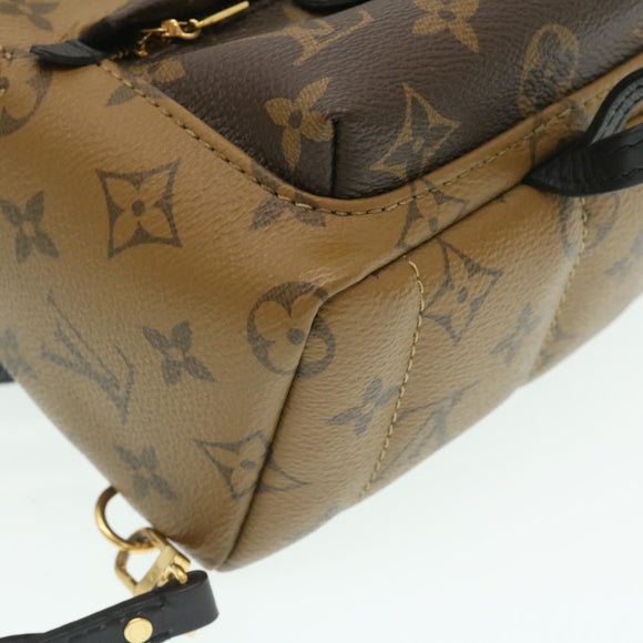 LOUIS VUITTON Monogram Reverse Palm Springs Mini Backpack M44872 LV Auth 25969SM