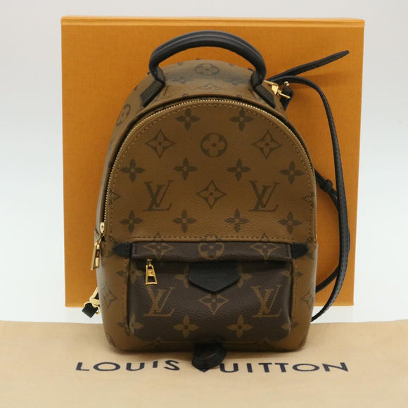 LOUIS VUITTON Monogram Reverse Palm Springs Mini Backpack M44872 LV Auth 25969SM