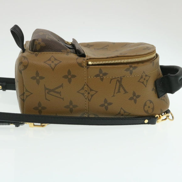 LOUIS VUITTON Monogram Reverse Palm Springs Mini Backpack M44872 LV Auth 25969SM
