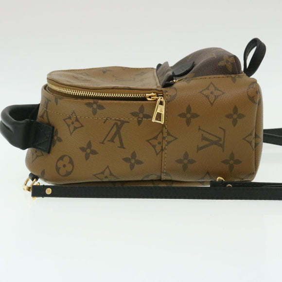 LOUIS VUITTON Monogram Reverse Palm Springs Mini Backpack M44872 LV Auth 25969SM