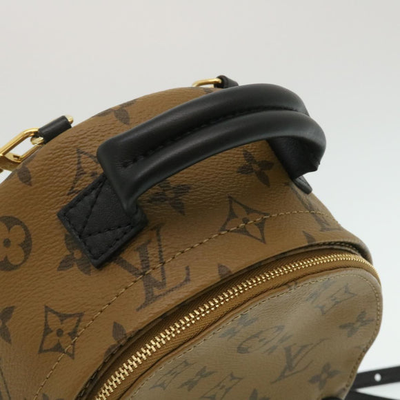 LOUIS VUITTON Monogram Reverse Palm Springs Mini Backpack M44872 LV Auth 25969SM