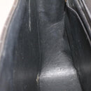 CHANEL Big Matelasse Flap Chain Shoulder Bag Calf Skin Black Gold CC Auth 25984SA-19