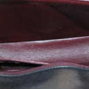 CHANEL Lamb Skin Double Flap Chain Shoulder Bag Black CC Auth 26207AV-9