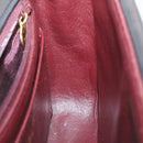 CHANEL Lamb Skin Double Flap Chain Shoulder Bag Black CC Auth 26207AV-22