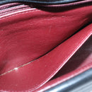 CHANEL Lamb Skin Double Flap Chain Shoulder Bag Black CC Auth 26207AV-23