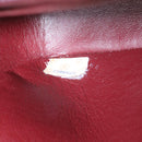 CHANEL Lamb Skin Double Flap Chain Shoulder Bag Black CC Auth 26207AV-10