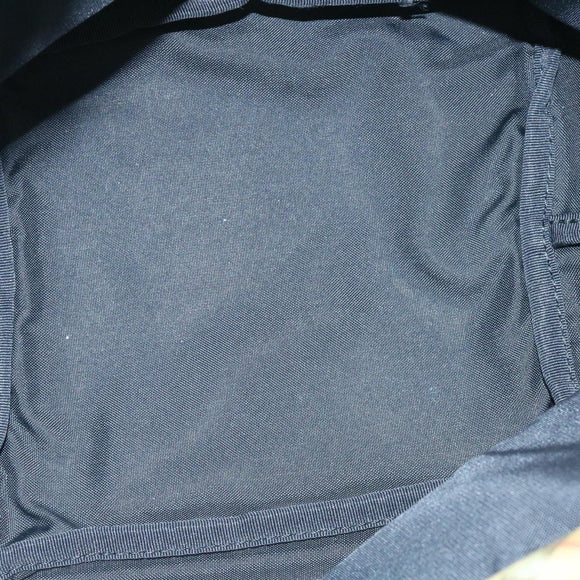 BURBERRY Nova Check Blue Label Hand Bag Nylon Brown Auth 26353