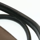 BURBERRY Nova Check Blue Label Hand Bag Nylon Brown Auth 26353-14