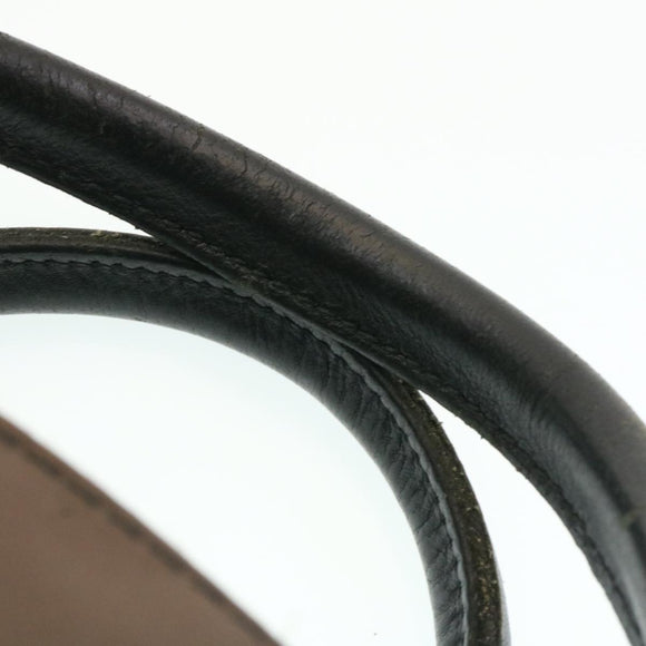 BURBERRY Nova Check Blue Label Hand Bag Nylon Brown Auth 26353