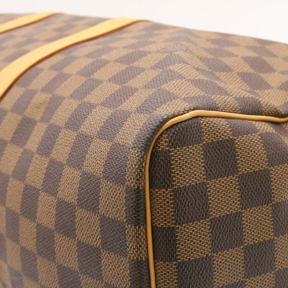 LOUIS VUITTON Damier Ebene Keepall 45 Boston Bag LV Auth 26495S