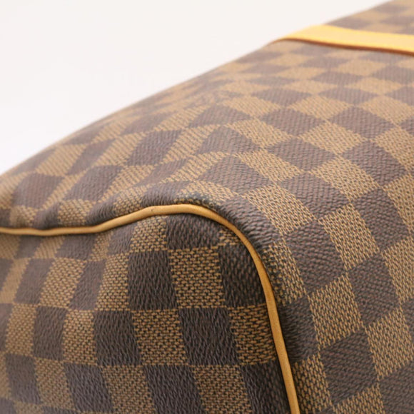 LOUIS VUITTON Damier Ebene Keepall 45 Boston Bag LV Auth 26495S
