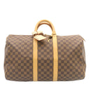 LOUIS VUITTON Damier Ebene Keepall 45 Boston Bag LV Auth 26495S-13
