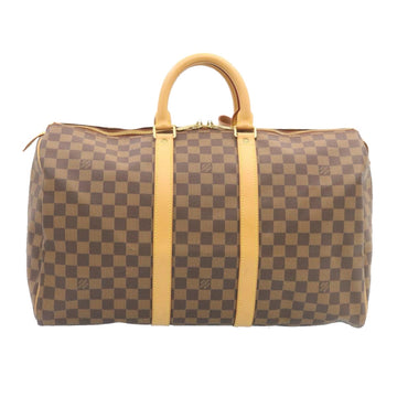 LOUIS VUITTON Damier Ebene Keepall 45 Boston Bag LV Auth 26495S - 0
