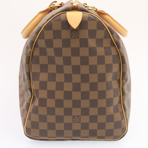 LOUIS VUITTON Damier Ebene Keepall 45 Boston Bag LV Auth 26495S