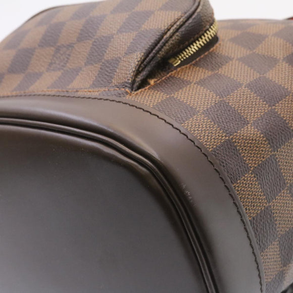 LOUIS VUITTON Damier Ebene Montsouris MM Backpack N51143 LV Auth 26498SAM