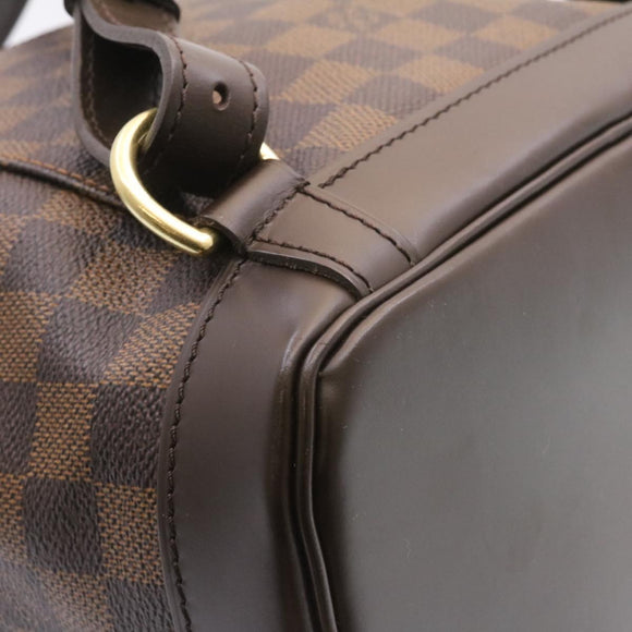 LOUIS VUITTON Damier Ebene Montsouris MM Backpack N51143 LV Auth 26498SAM