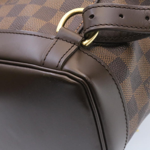 LOUIS VUITTON Damier Ebene Montsouris MM Backpack N51143 LV Auth 26498SAM