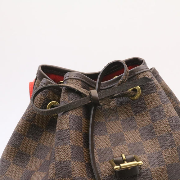 LOUIS VUITTON Damier Ebene Montsouris MM Backpack N51143 LV Auth 26498SAM