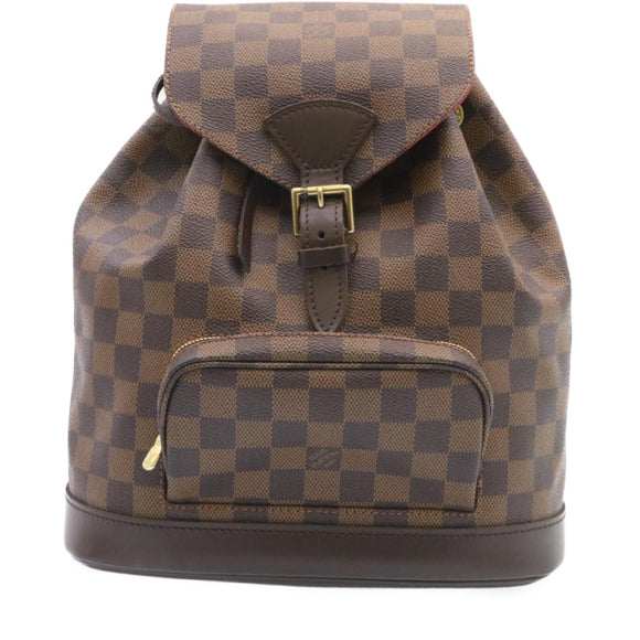 LOUIS VUITTON Damier Ebene Montsouris MM Backpack N51143 LV Auth 26498SAM