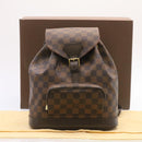 LOUIS VUITTON Damier Ebene Montsouris MM Backpack N51143 LV Auth 26498SAM-11