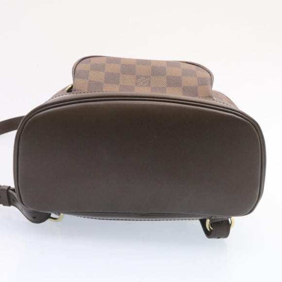 LOUIS VUITTON Damier Ebene Montsouris MM Backpack N51143 LV Auth 26498SAM