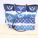 LOUIS VUITTON Monogram Escal Neverfull MM Tote Bag Blue M45128 LV Auth 26573S-24
