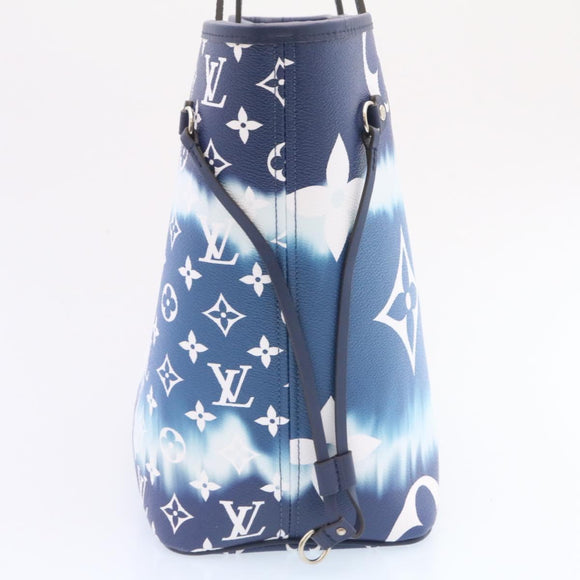 LOUIS VUITTON Monogram Escal Neverfull MM Tote Bag Blue M45128 LV Auth 26573S