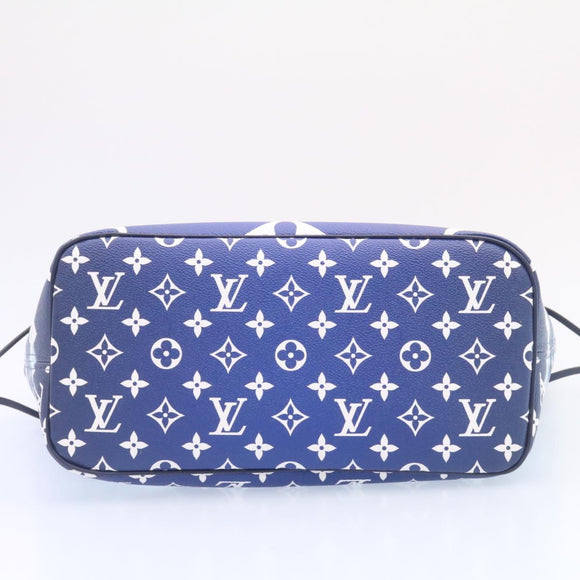 LOUIS VUITTON Monogram Escal Neverfull MM Tote Bag Blue M45128 LV Auth 26573S