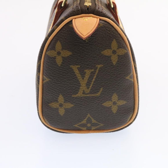 LOUIS VUITTON Monogram Mini Speedy Hand Bag M41534 LV Auth 26741SM