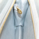 CHANEL Clutch Bag Leather Silver CC Auth 26857A-21