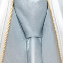 CHANEL Clutch Bag Leather Silver CC Auth 26857A-20