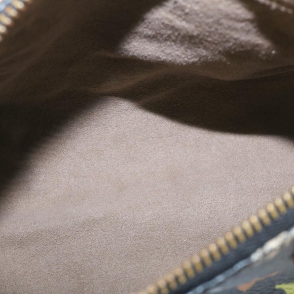 LOUIS VUITTON Monogram Multicolor Mini Speedy Hand Bag Black M92644 Auth 26986SM