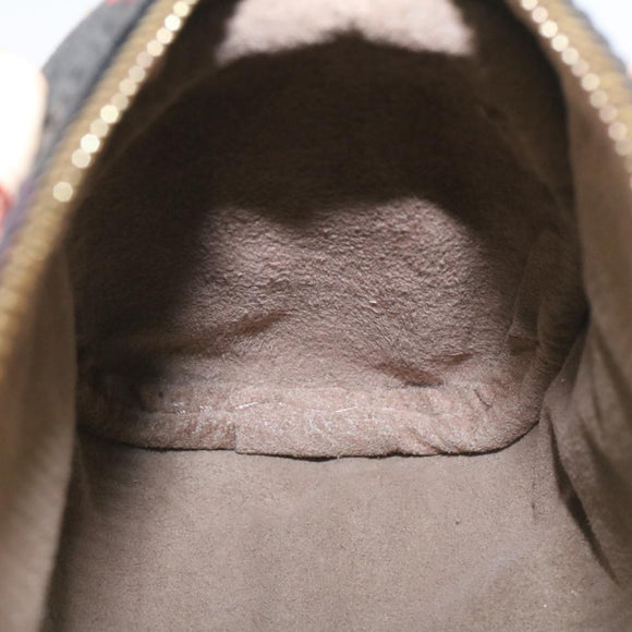 LOUIS VUITTON Monogram Multicolor Mini Speedy Hand Bag Black M92644 Auth 26986SM