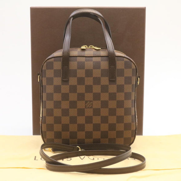 LOUIS VUITTON Damier Ebene Spontini Hand Bag SP Order N48021 LV Auth 27266SAV