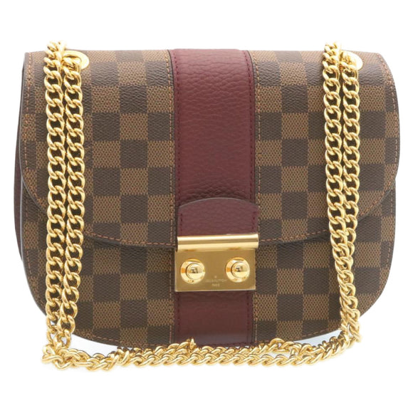 LOUIS VUITTON Damier Ebene Wight Chain Shoulder Bag N64420 LV Auth 27625SAV