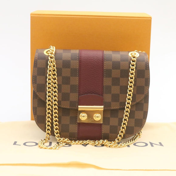 LOUIS VUITTON Damier Ebene Wight Chain Shoulder Bag N64420 LV Auth 27625SAV