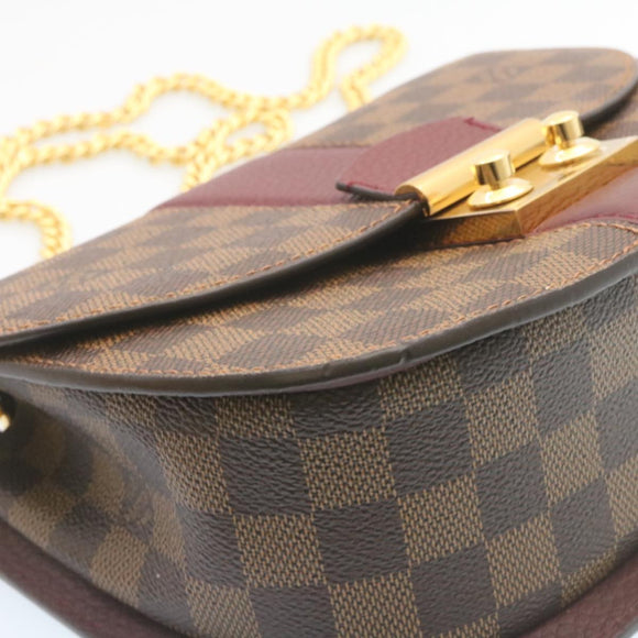 LOUIS VUITTON Damier Ebene Wight Chain Shoulder Bag N64420 LV Auth 27625SAV